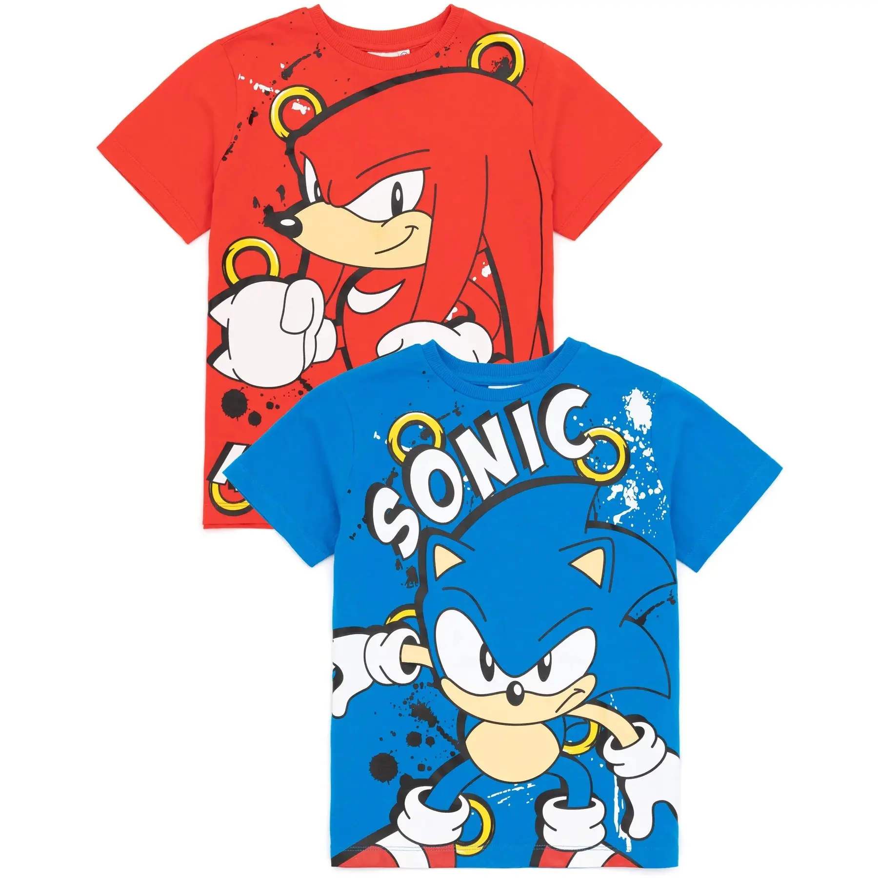 Sonic The Hedgehog Childrens/Kids Character T-Shirt (Pack of 2) - (UTNS7163)