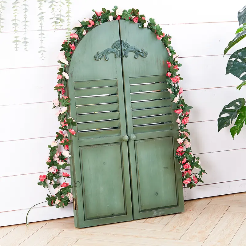 Lifeideas 4 Pack Artificial Flower Garlands - Lightweight and Eco-Friendly for Indoor/Outdoor Decorations 1