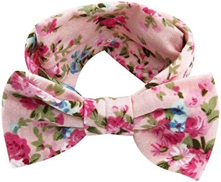 MultiWare 3pcs Baby Headband Cotton Elastic Newborn Print Floral Hair Band Bow-knot 6