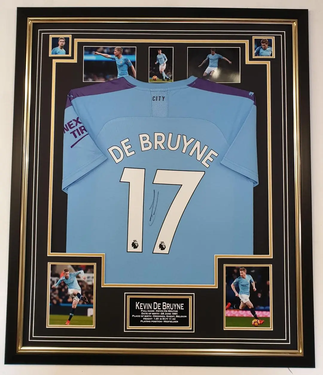 De Bruyne Signed Manchester City Shirt