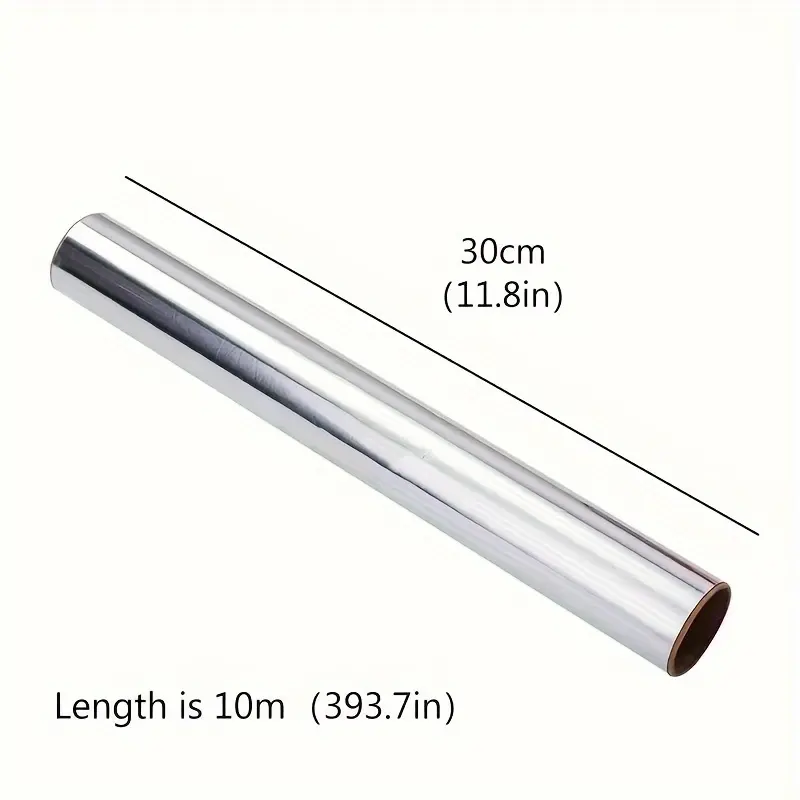 393.7 Inch Heavy Duty Aluminum Foil Roll - Disposable, Portable, High-Temperature Resistant Food Wrapping Paper for Grilling, Baking, Picnic, Kitchen 6