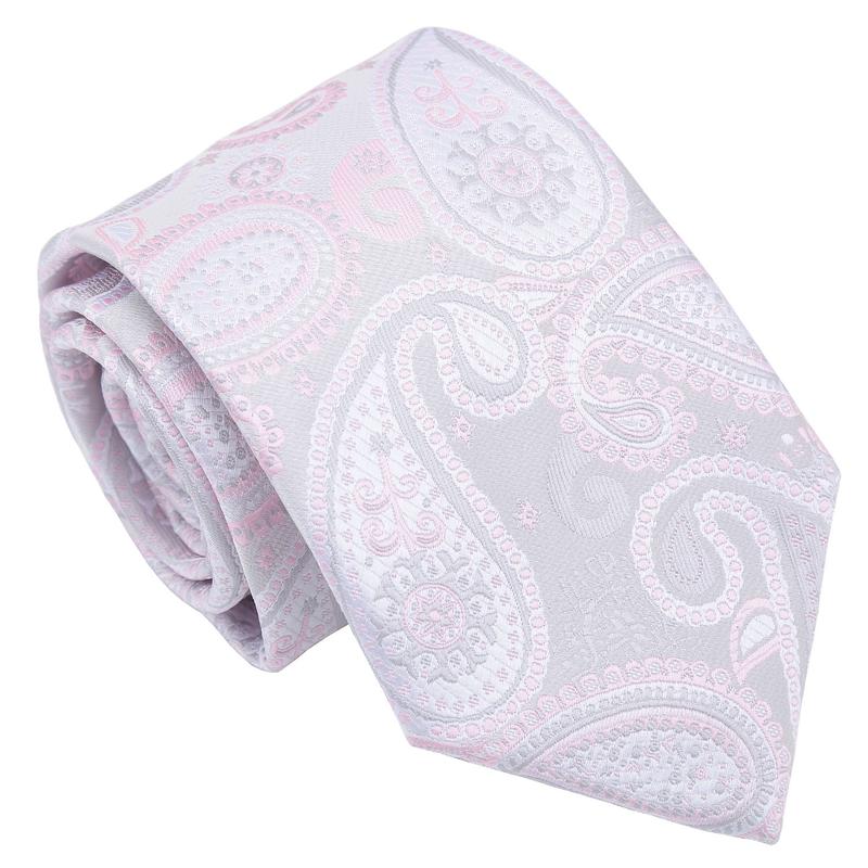 DQT Paisley Bohemian Men's Tie Perfect for Wedding Formal Attire Special Occasions 7