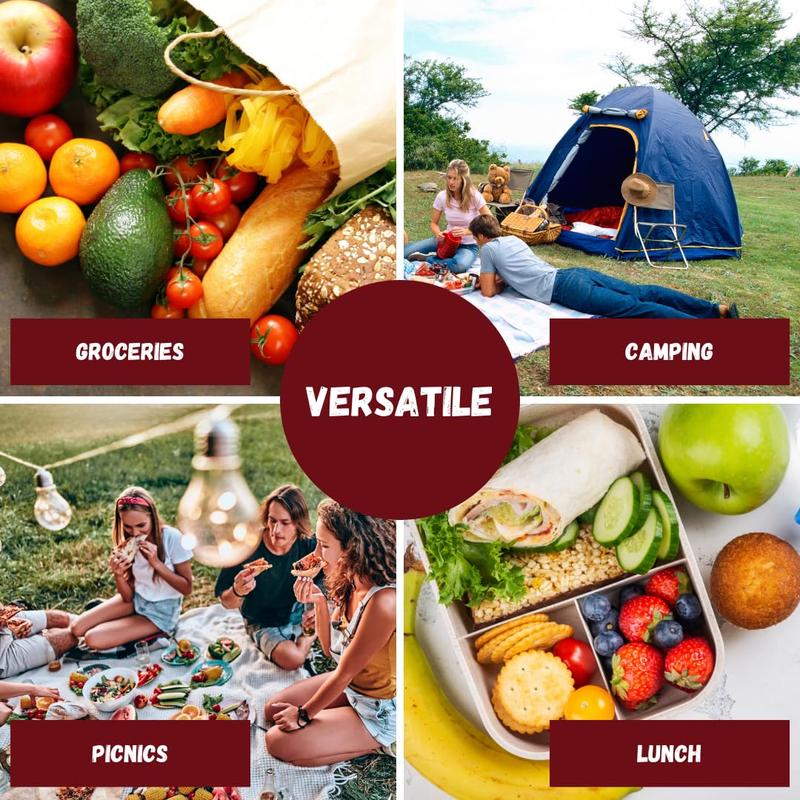 Garden Mile Extra Large 30L Insulated Lunch Bag Durable Collapsible Versatile Easy to Clean Cooler Bag Ideal as Picnic Bag for Camping BBQ Lunch Box Adults Thermal Bag Mens Lunch Bag Insulated bag 3