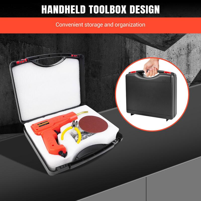 Product Introduction of Hot Stapler Car Bumper Fender Welding Welder Gun Plastic Repair Kit with Staples 9