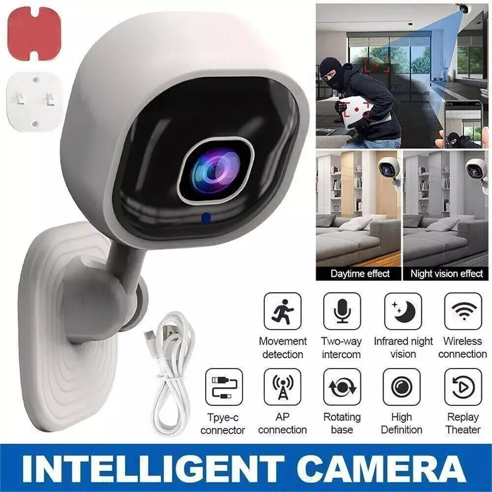 HD 1080P Wireless WiFi CCTV Indoor Outdoor Mini IP Camera Home Security Cam