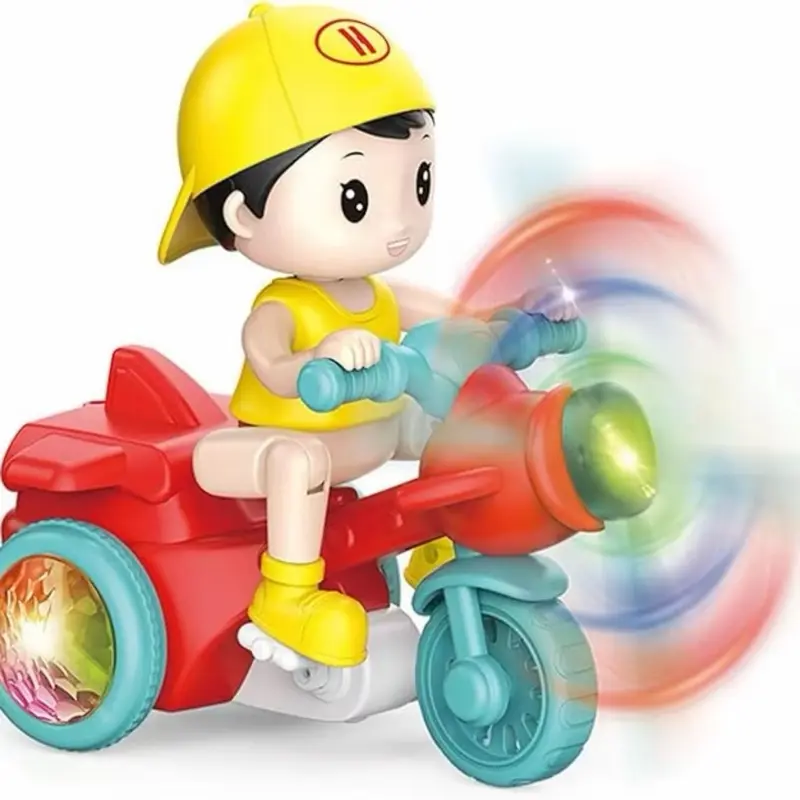 Tricycle Electric 360° Rotation Cartoon Toy Car Music LED Lighting Kids Toy Boy Girl Easter - Birthday - Christmas Gift Electric Tricycle Toy Electric Tricycle Electric Stunt Tricycle 360 Rotation Toy 0