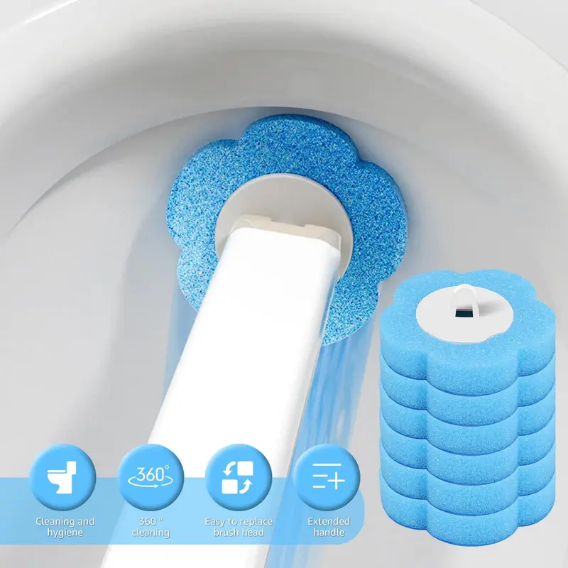 36 Pcs Multi-Colour Toilet Brush Disposable Replacement Head Cleaning Kit 1