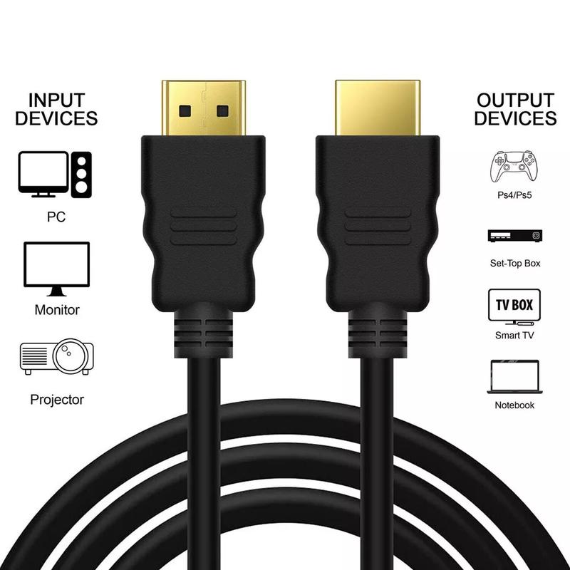HDMI Cable Lead 1m 1.5m 1.8m 2m 3m 5m 7.5 10m 15m Speed HD 4K 3D 1080p For PS4 XBOX SKY TV LCD Durable Accessories 3