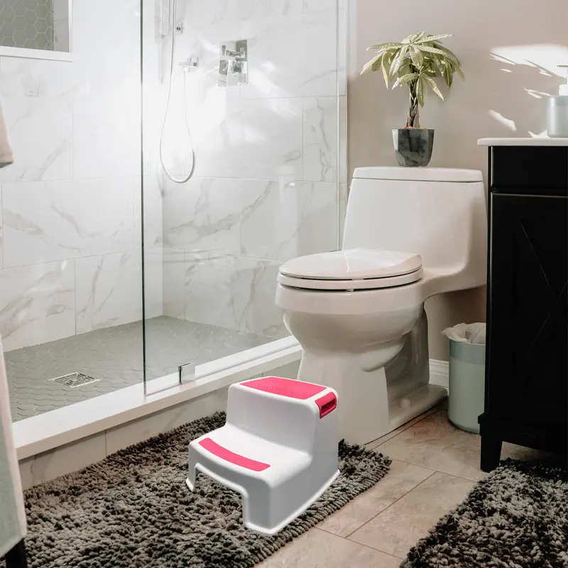 Step Up Stool Kids Childrens Non Slip Dual Height Toddlers Toilet Potty Training Double Step 6