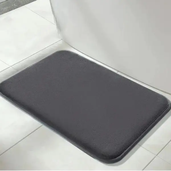 Super Absorbent Memory Foam Floor Mat, Rapid Dry, Anti-Slip, Luxurious Comfort for Kitchen, Bathroom, Bedroom, Living Room - Stylish Home Decor Rug, Ultra Absorbent & Non-Slip Memory Foam, Machine Washable, Soft Velvet Bath Mats, Easier to Dry crazy  red 7