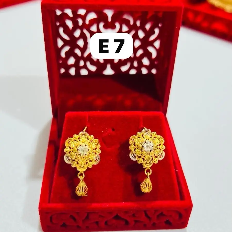 Original Gold Plated D Bali Earrings.