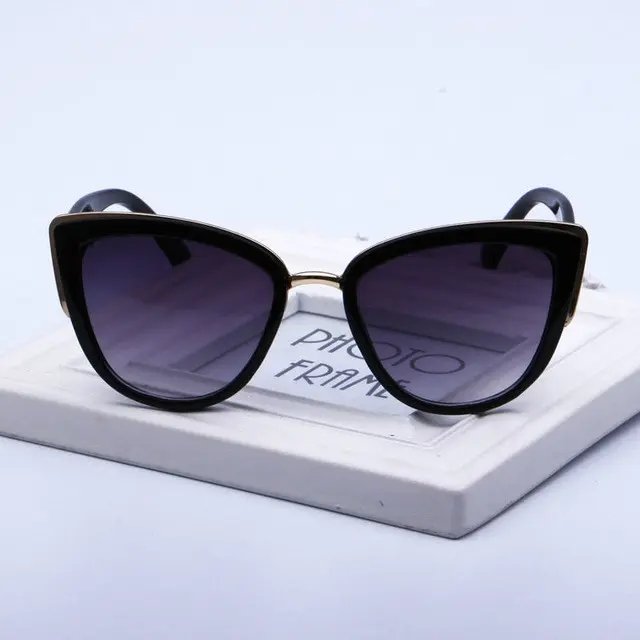 Female Luxury Brand Retro Cat Eye UV400 Gradient Sunglasses for Women 3