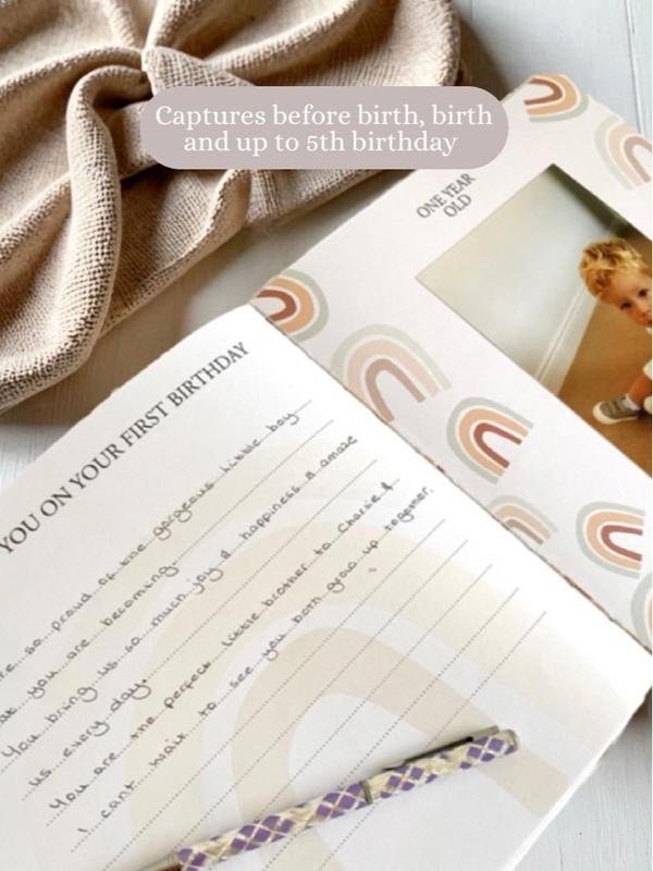 Luxury Baby Memory Book - Baby Shower Gift/Baby Journal for Newborn Baby Boy/Girl - Photo, Decor 5