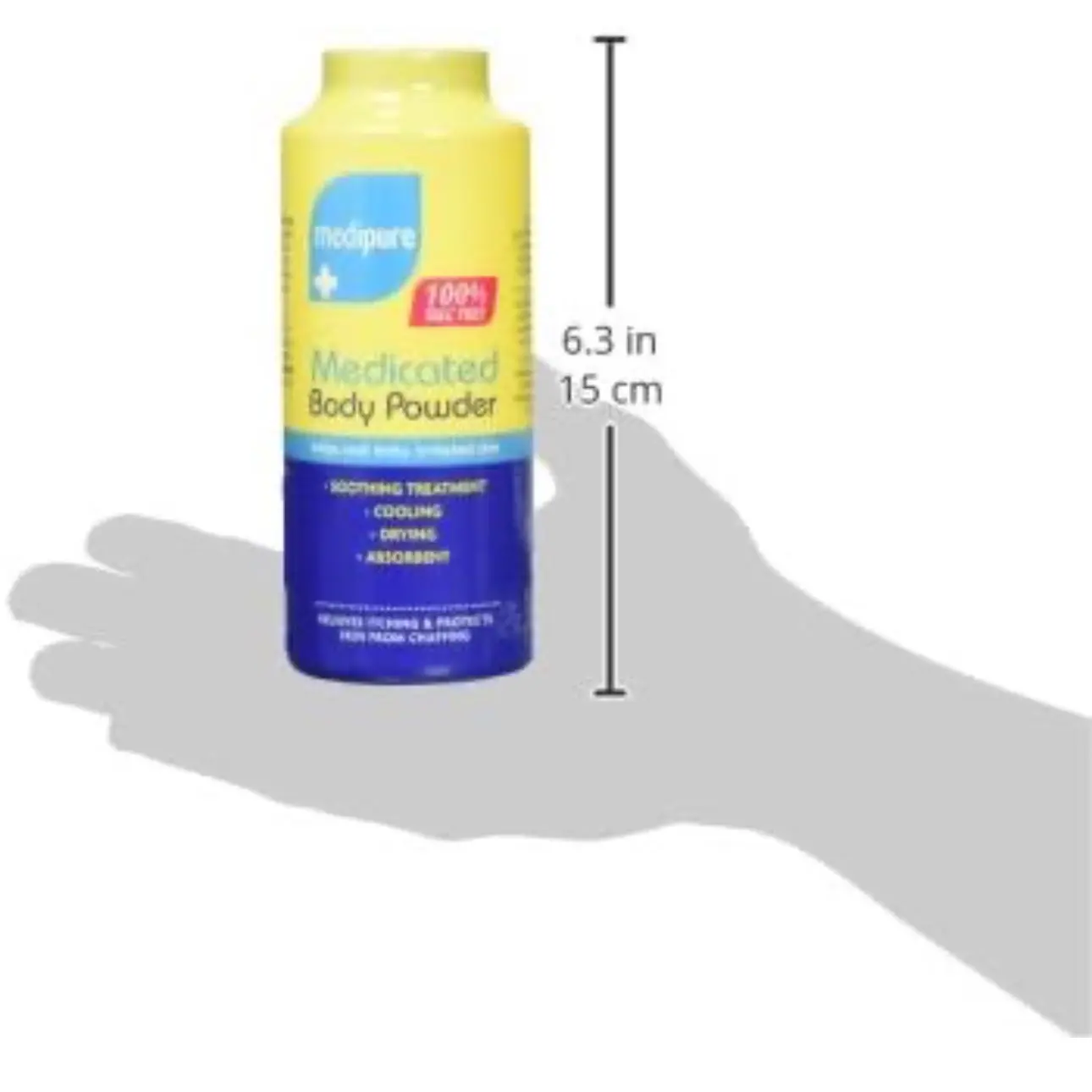 MEDIPURE Medicated Body Powder for Body Care and Cosmetic Use itch Acne Daily