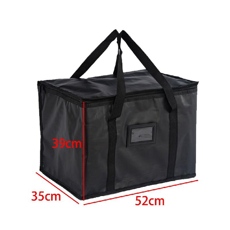 "70L Insulated Food Delivery Bag - Large Thermal Cooler carry Bag for Groceries, Pizza, Takeaway, and Picnic Use, Keeps Food Warm or Cold-Black" 7