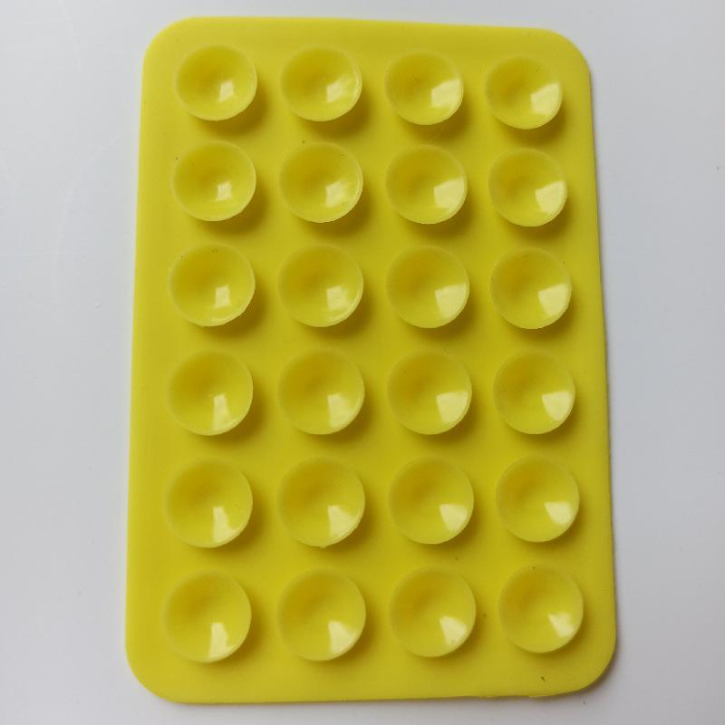square silicone suction cup mobile phone tablet mobile power supply leather case with adhesive suction cup 7