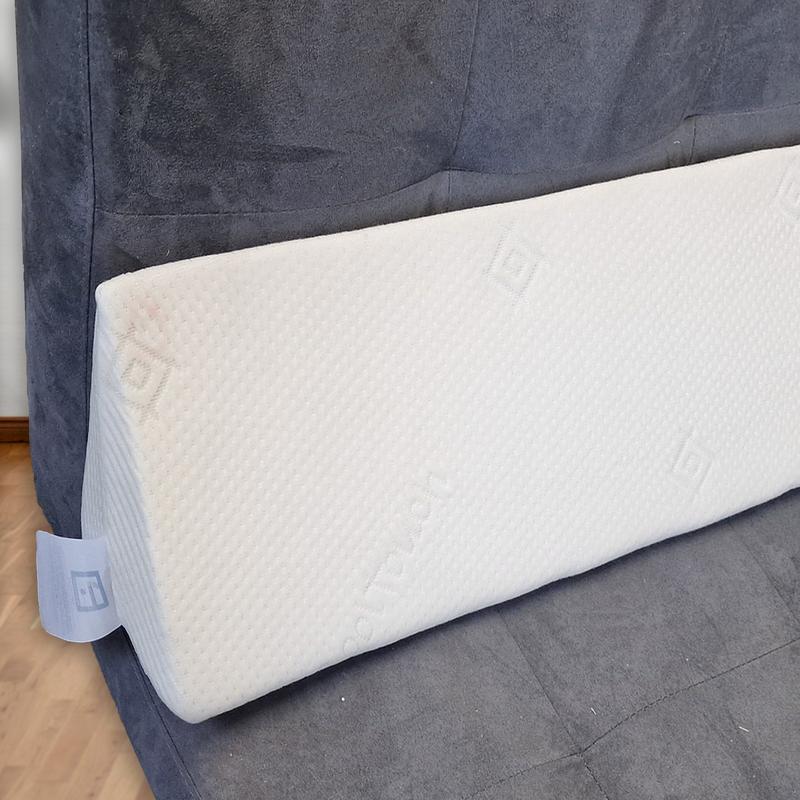 Gap Filler Headboard Wedge Pillow - All Sizes - Knitted Cool touch Cover- Medium - Breathable - Allergy-Friendly 6
