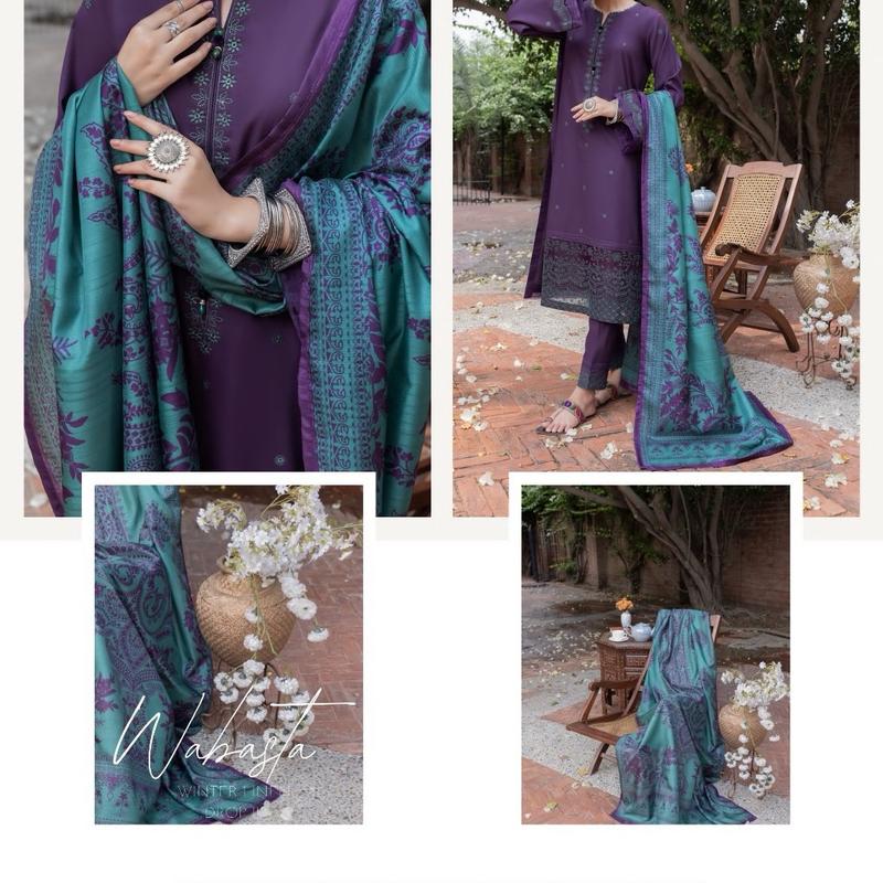 CasualLite Wabasta Printed Linen Women's Suit with Long Shirt, Trouser, and Cotton Silk Dupatta - Dress, Ready to Wear - Womenswear, Underwear 4