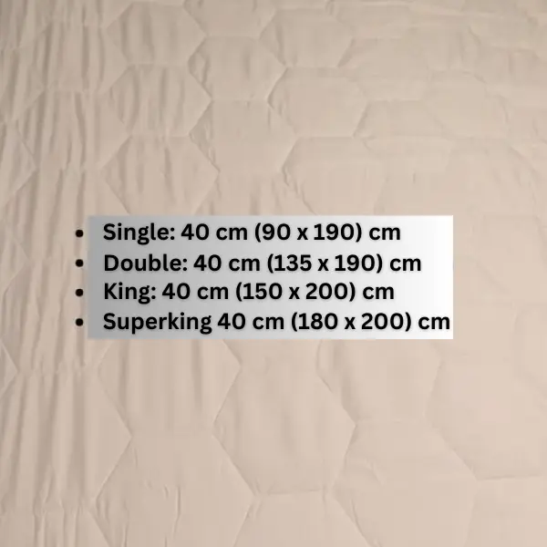 Quilted Mattress Protector 40cm Extra Deep Fitted Mattress Cover, 200 GSM Triple Filled Mattress Protector with Elastic Skirt, Breathable and Noiseless Bed Cover, Machine Washable (White) Soft luxury bedding  set bed  accessories cute  bedding  sets 7