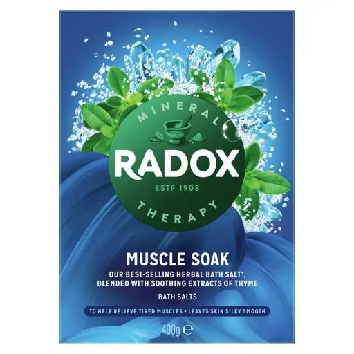Radox Therapy Muscle Soak Bath Salts 400g - Body Skin Repair Scent Blend Fragrance Herbal