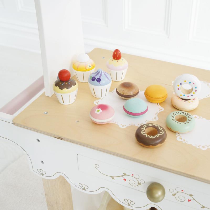 Wooden Doughnut Play Food Set 4
