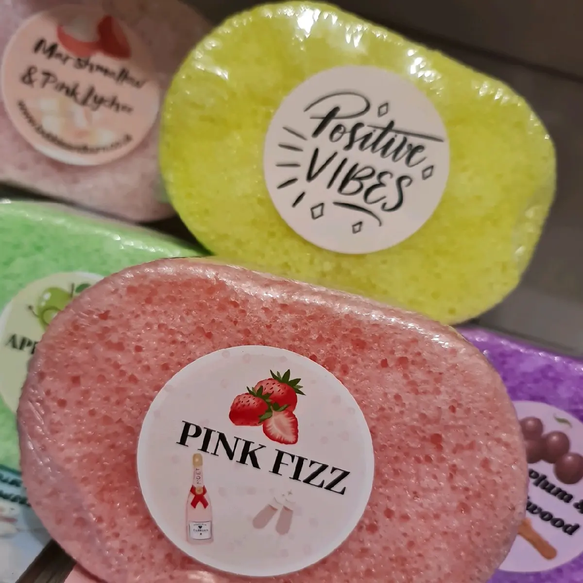 soap filled exfoliating sponge Accessories Smooth