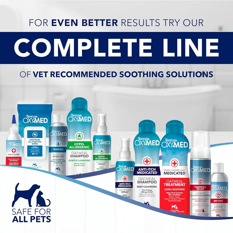 TropiClean OxyMed Medicated Dog Ear Cleaner for Pets - Ear Cleaning Solution & Treatment - Quickly Dissolves Wax, Reduces Odour, Promotes Healthy Ear Hygiene - Ear Cleaner, 118ml 7