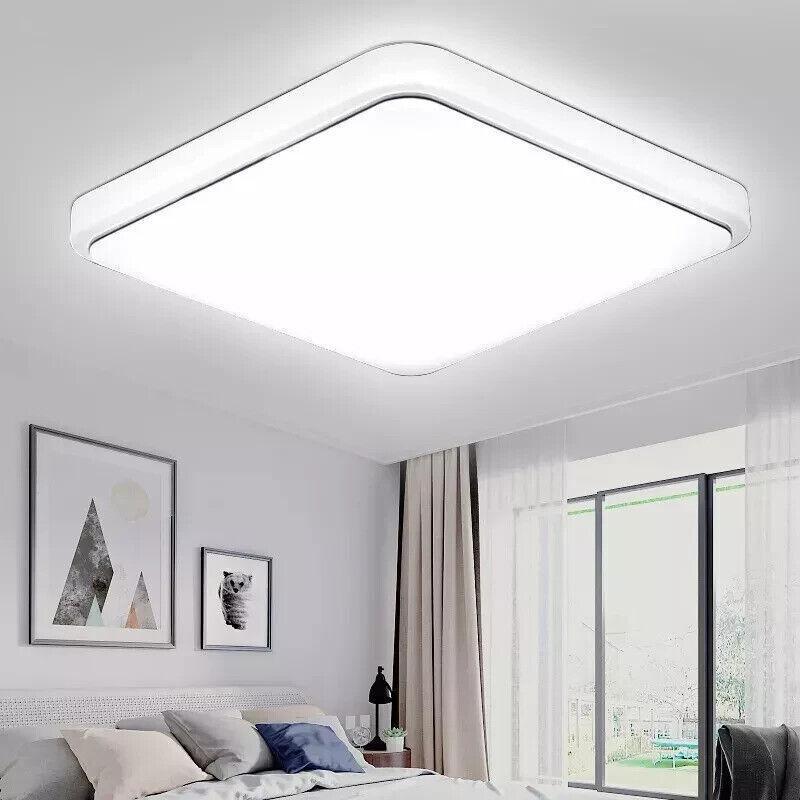 36W 40CM LED Ceiling Lights, 3240LM Waterproof Bathroom Light, Super Bright 6500K Daylight White, Modern Square Flush Mounted Lighting Fixture for Kitchen Hallway Living Room Bedroom Office lamps 4