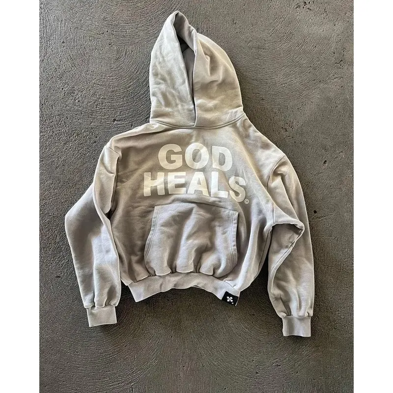 Genzi God Heals Printed Oversize Hoodie 1