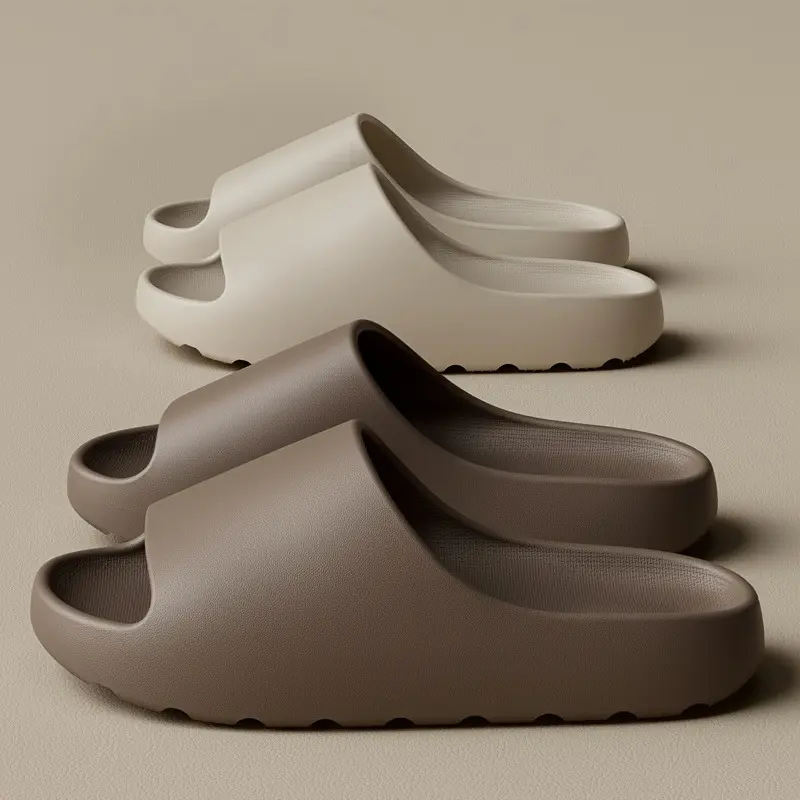 Unisex soft slippers, comfortable indoor/outdoor slippers sandals, non-slip textured design, fashion footwear 4