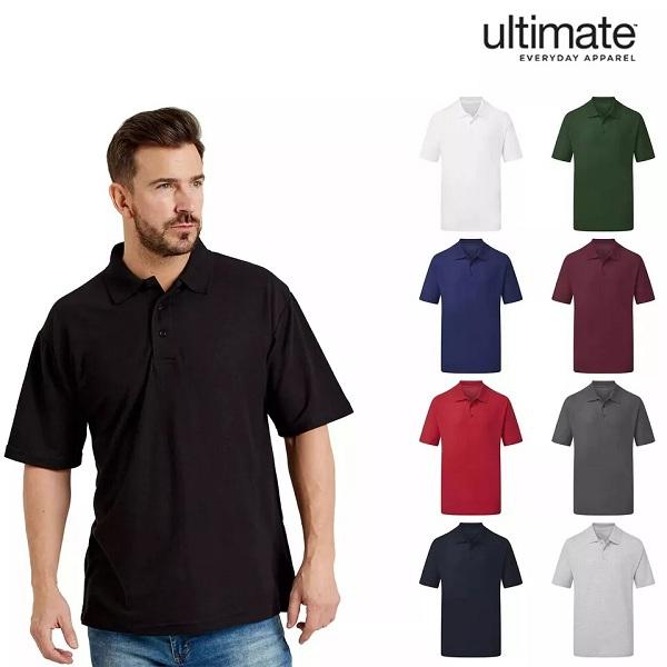 UCC Polo Shirt 50/50 Heavyweight Piqué 240gsm Work Wear Mens Top Strong Fabric Menswear Classic Casual Underwear Menswear Shortsleeve Fabric Tropical Biker 1