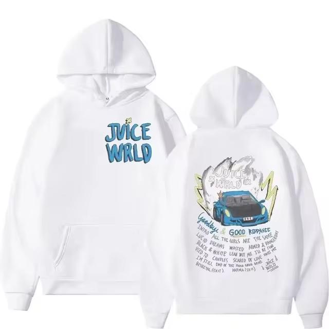 Product Introduction of Juice WRLD Hoodies Men Women Hooded Sweatshirts Fashion Hip Hop Casual Pullovers Black Streetwear Sweatshirts 3