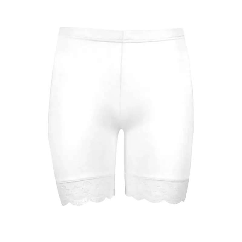 Women's Active Wear Gym Tights Yoga Hot Pants Fitness Lace Trim Cycling Shorts 2