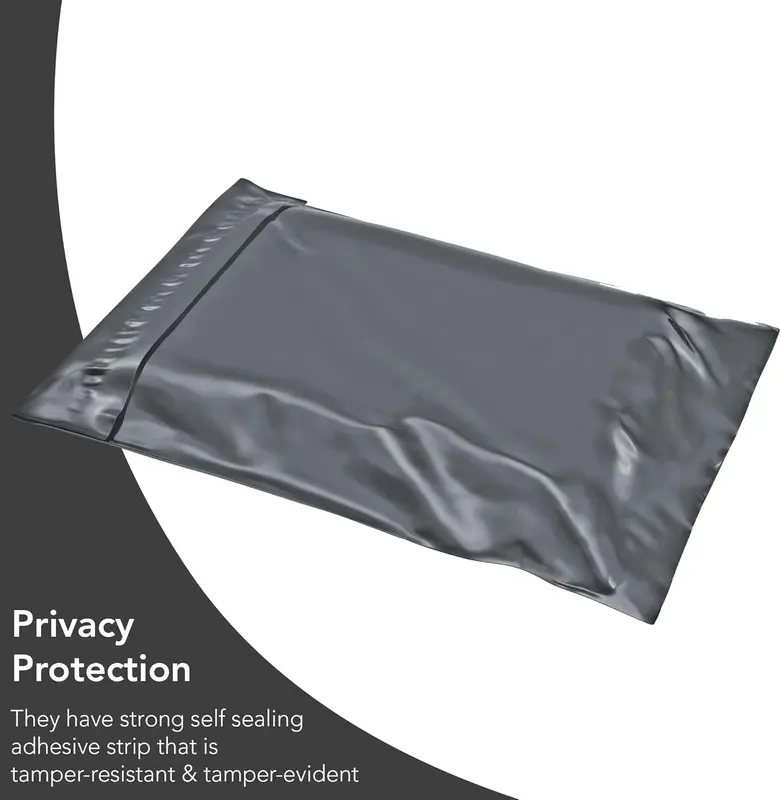50 Mixed Grey Parcel Bags, 5 Sizes, 10 Each, Self Seal Small to Large Mailing Bags stationery  school 1