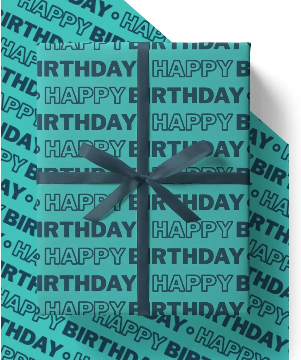 4 x Birthday Wrapping Paper for Men - HUGE 84cm x 60cm Premium Eco Gift Wrap for dad, husband, brother, son, boys, friend or anyone (4 Sheets & 4 Tags)