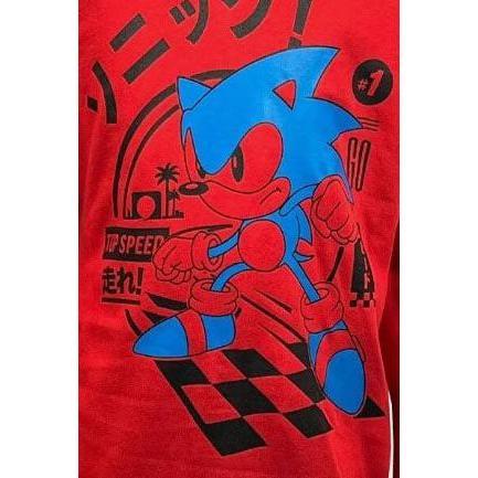 Boys Girls Sonic The Hedgehog Red Hoodie Hoody Sweatshirt Jumper Age 5 - 11 Years 2