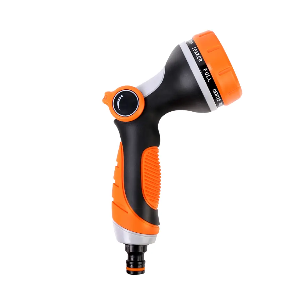 10 Patterns Water Spray Gun Garden Hose Nozzle with Soft Handle - Perfect for Watering Your Garden