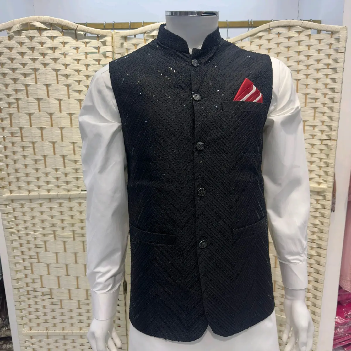 Black Waistcoat for Men and Kids