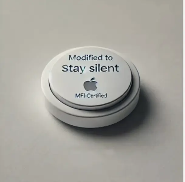4 Pack x Modified Silent compatible Apple Air Tags Bluetooth Device