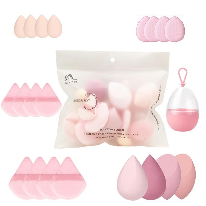 Makeup Sponge 7 Pcs Set for Liquid, Cream, and Powder, Enhanced Make Up Application, Ideal Gift,Multi-colored 3