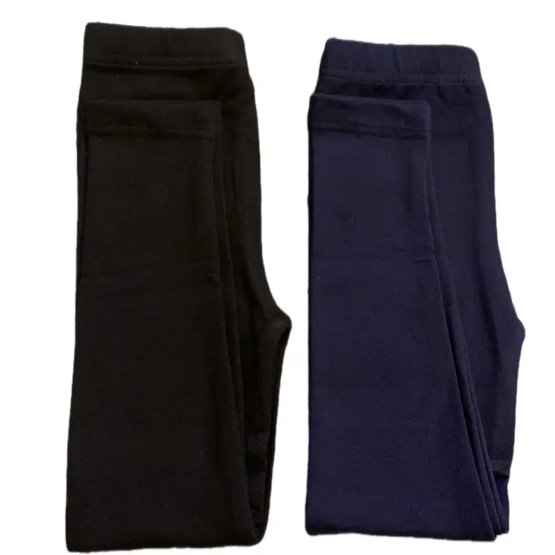 Children Leggings, Premium quality viral cotton elastic soft stretchable plain girls leggings black and navy colour Comfort Fabric Breathable Comfortable Fit Lightweight School Formal Basic Elegant Essential Bottom Style 5