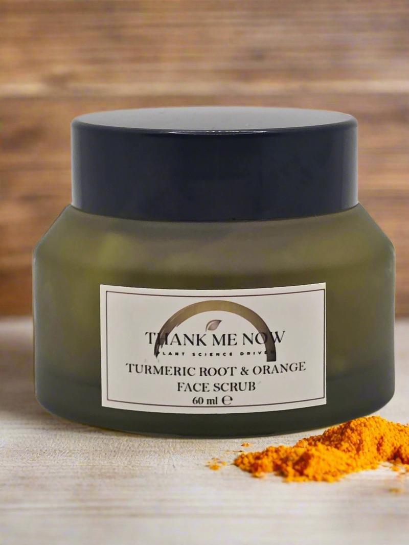Product Introduction of Turmeric Root & Orange Face Scrub - Exfoliates Gently, Brightens Skin for Skincare - Skin Repair gentle exfoliator facial exfoliating Brightening Hydrating Peel Nourishing 1