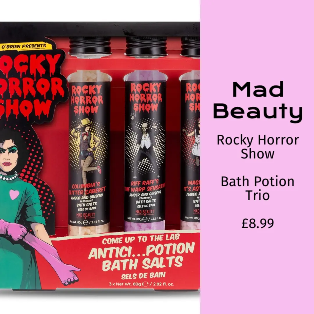 Mad Beauty Rocky Horror Show Bath Potion Trio