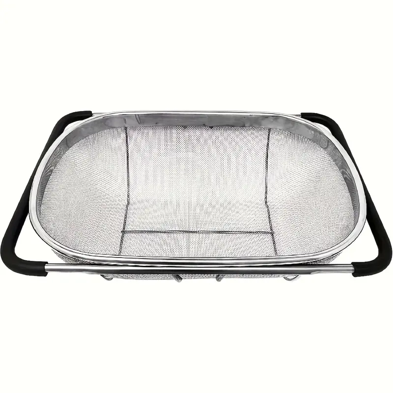 Stainless Steel Fine Mesh Strainer and Drainage Basket for Vegetable Filtering - Kitchen Essential, Food-Safe, Filtering Vegetables 4