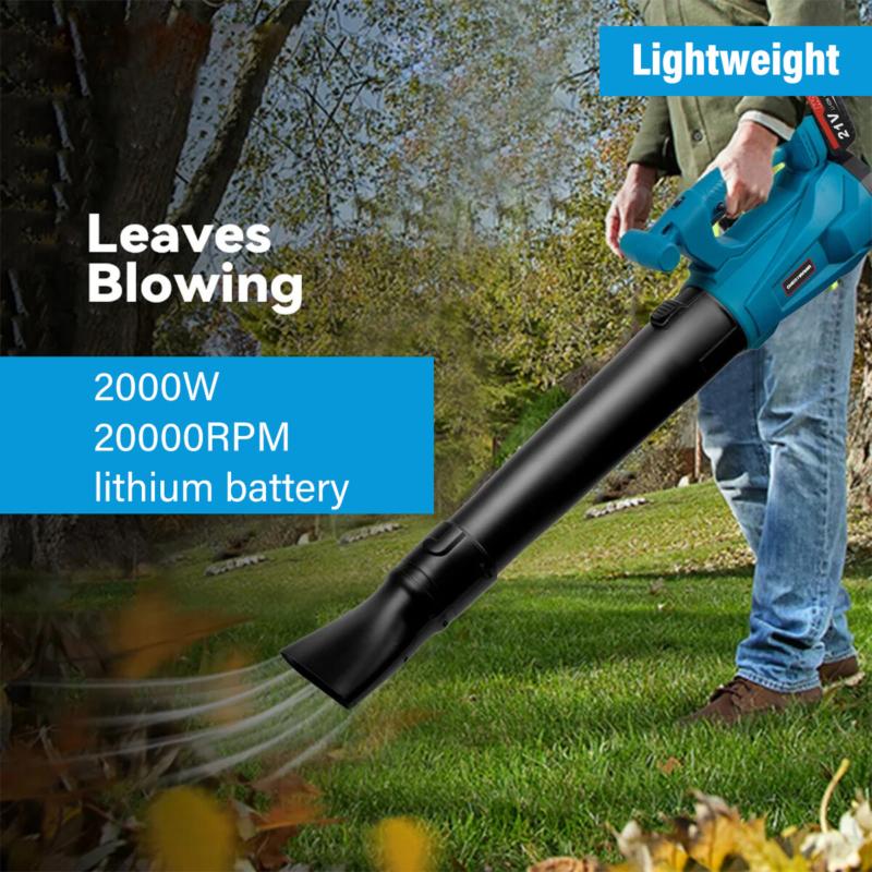 Cordless Leaf Blower Garden Vacuum Leaf Blower Shredder with 2 Battery & Charger 1