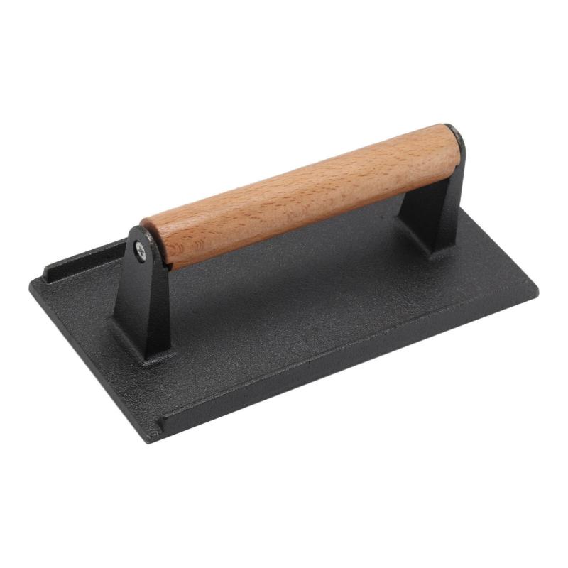 Product Introduction of Cast Iron Grill Steak Weight Bacon Press Flat BBQ Hamburger Meat Patty Cooking Kitchen Utensils 27
