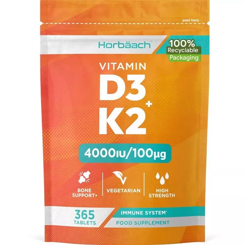 Vitamin D3 4000 IU & K2 MK7 100 µg | 365 Tablets 0