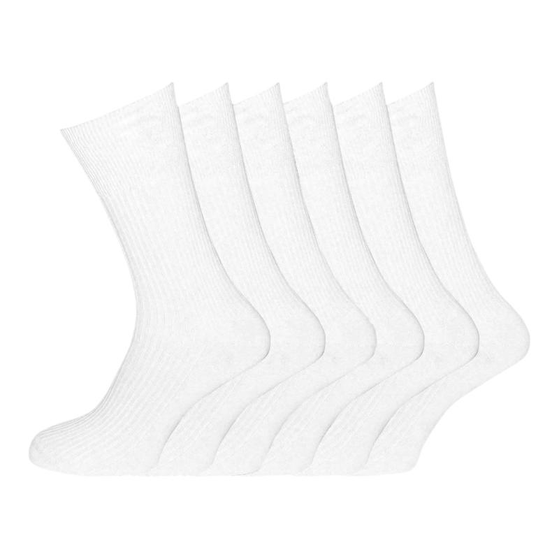 6/12 Pairs Men's Big Foot Extra Wide Diabetic 100% Cotton Socks UK Size 6-11 & 11-14 - Menswear, Underwear ,Plain Soft Top Loose Breathable Set 2