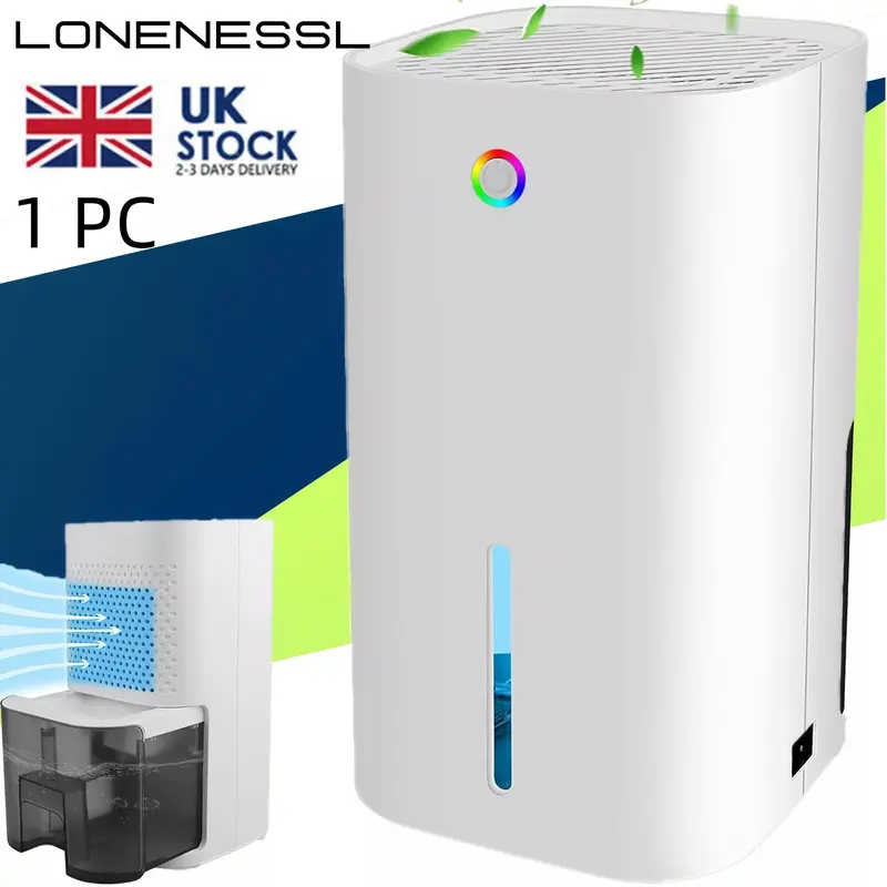 Intelligent 1pc Portable Electric Dehumidifier - 850ml Capacity, Low Noise, Visible Water Tank - Ideal for Home, Office, RV, Damp, Mold, and Moisture Removal, Perfect Christmas Gift 2