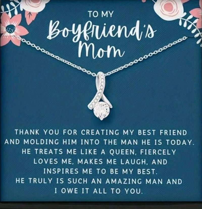 Product Introduction of To My Boyfriend's Mum Necklace - Perfect Gift for Any Occasion high jewelry gemstone cute jewellery zirconia 12